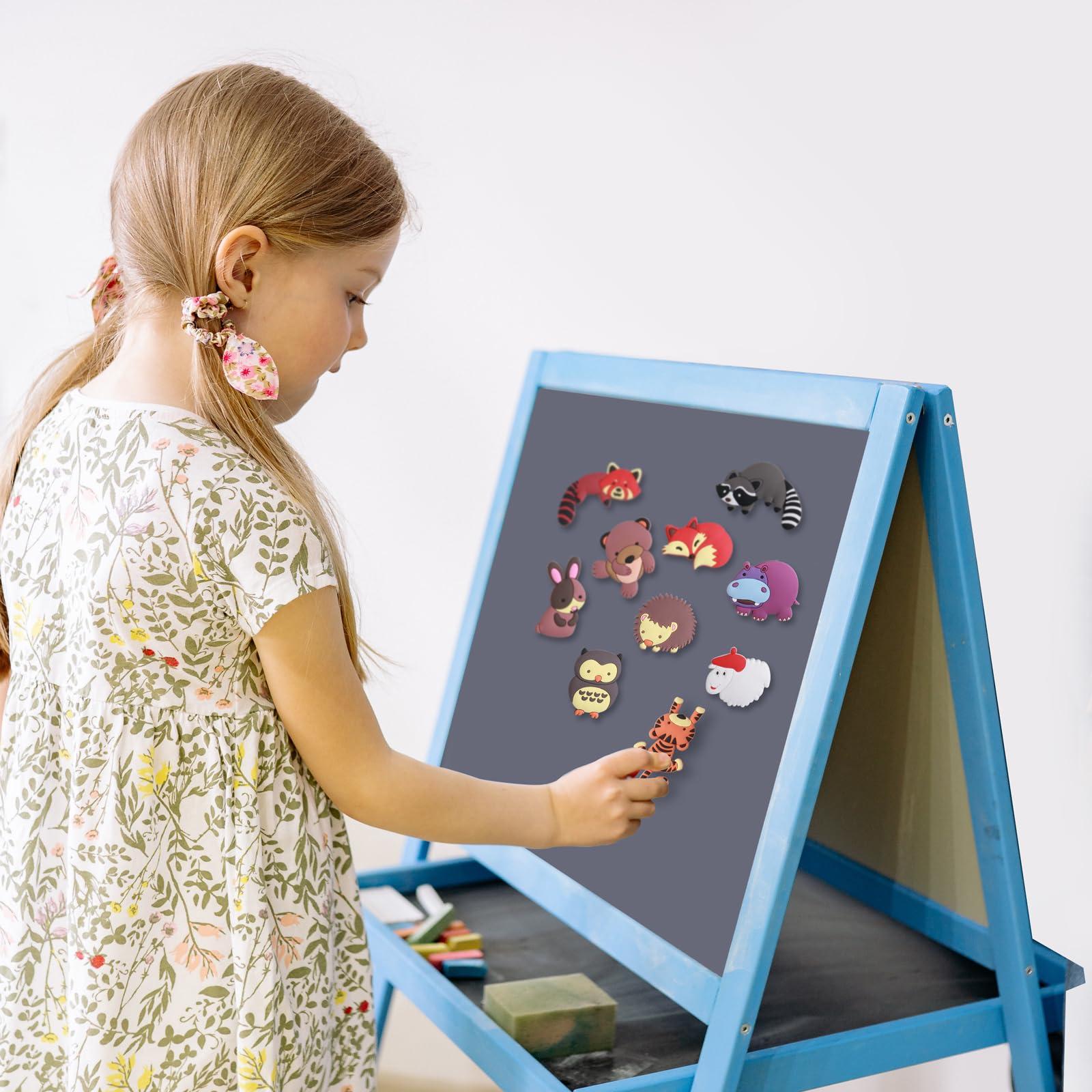 SUPINEEDO SUPINEEDO Fridge Magnets for Kids -16 Cute Farm Animal Magnets - Safe Toddler Magnets for Refrigerator - Fridge Magnets for Toddlers 1-3 - Kids Magnet for Fridge - Cartoon Educational Baby Magnets Toy