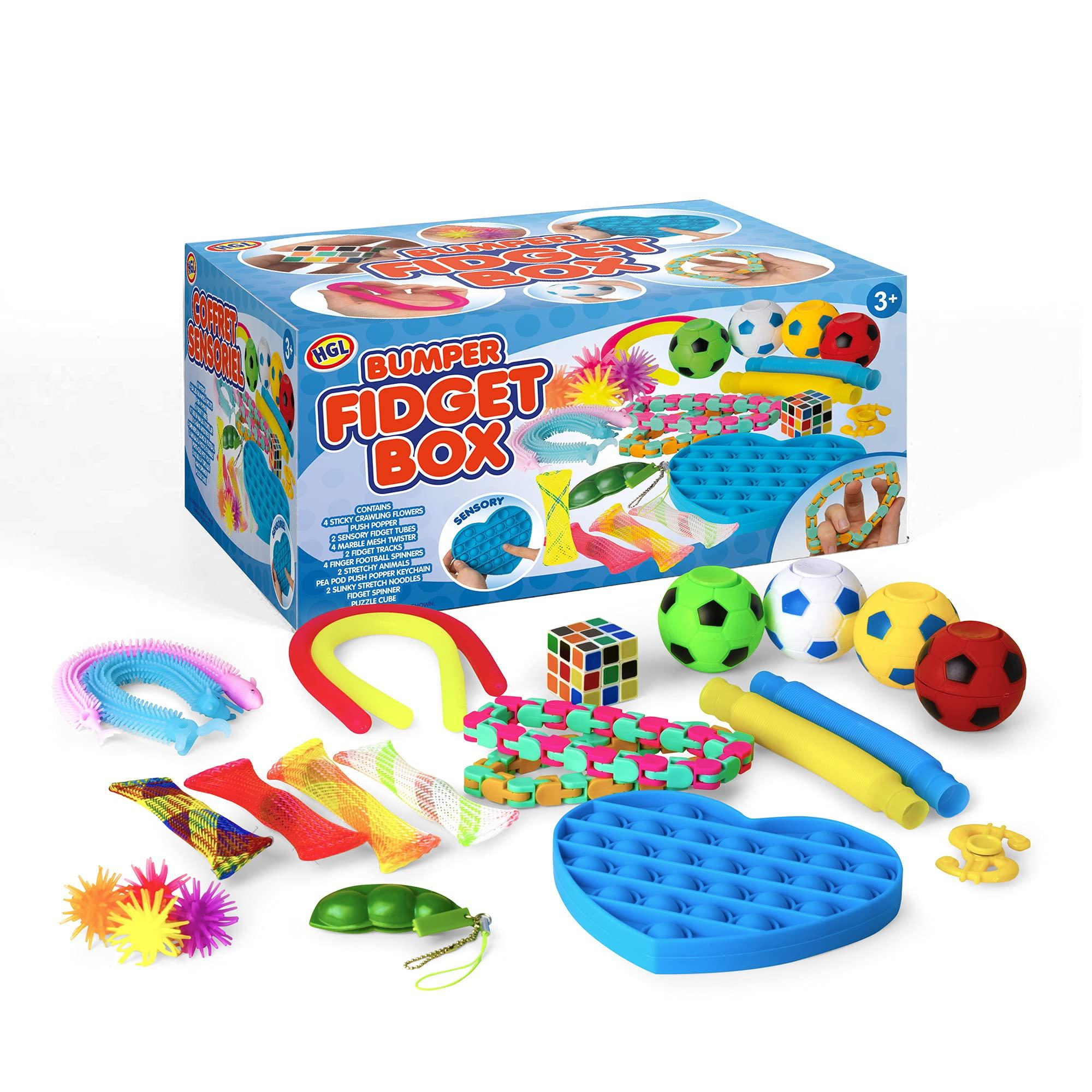 HGL HGL SV21083 Fidget Box, for Ages 3+, 24 Pieces, Assorted Designs and Colours