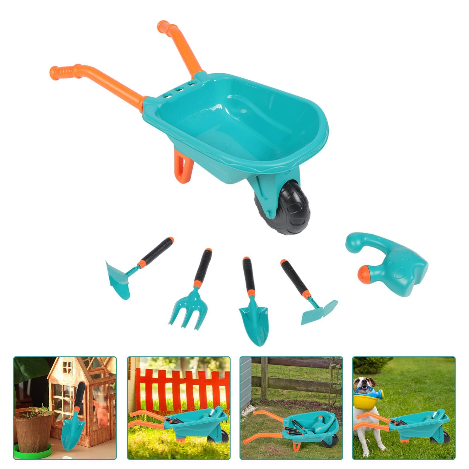 TOYANDONA TOYANDONA 1 Set Children\'s Toy Set Portable Watering Can Garden Planting Toys Sandbox Shovels Kids Hand Garden Tools Beach Sandbox Toy Kids Wheelbarrow Toddler Small Plastic Play Sand Set