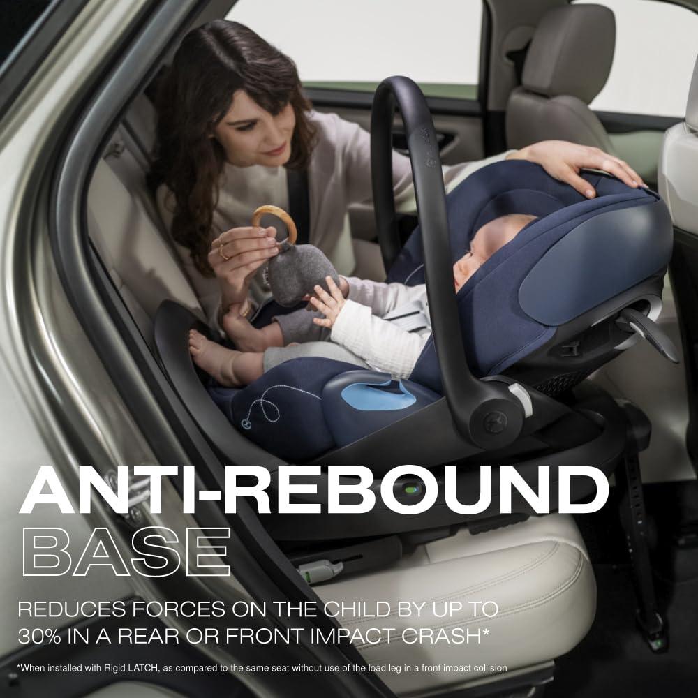 Cybex Cybex Cloud G Comfort Extend Infant Car Seat with Anti-Rebound Base, Linear Side Impact Protection, Latch Install, Ergonomic Full Recline, Extended Leg Rest