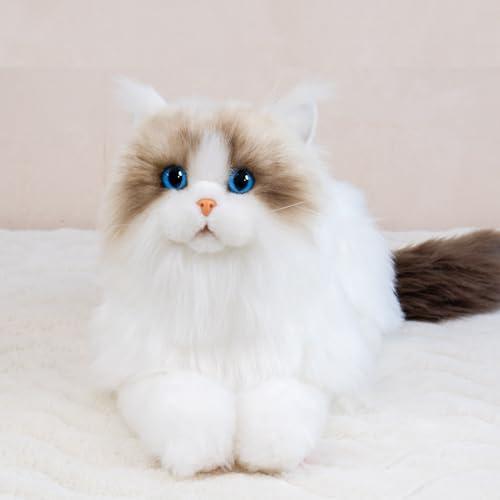 Chongker Chongker Stuffed Animals Plush - Realistic Animals Plush, Lifelike Toy, Ragdoll Cat