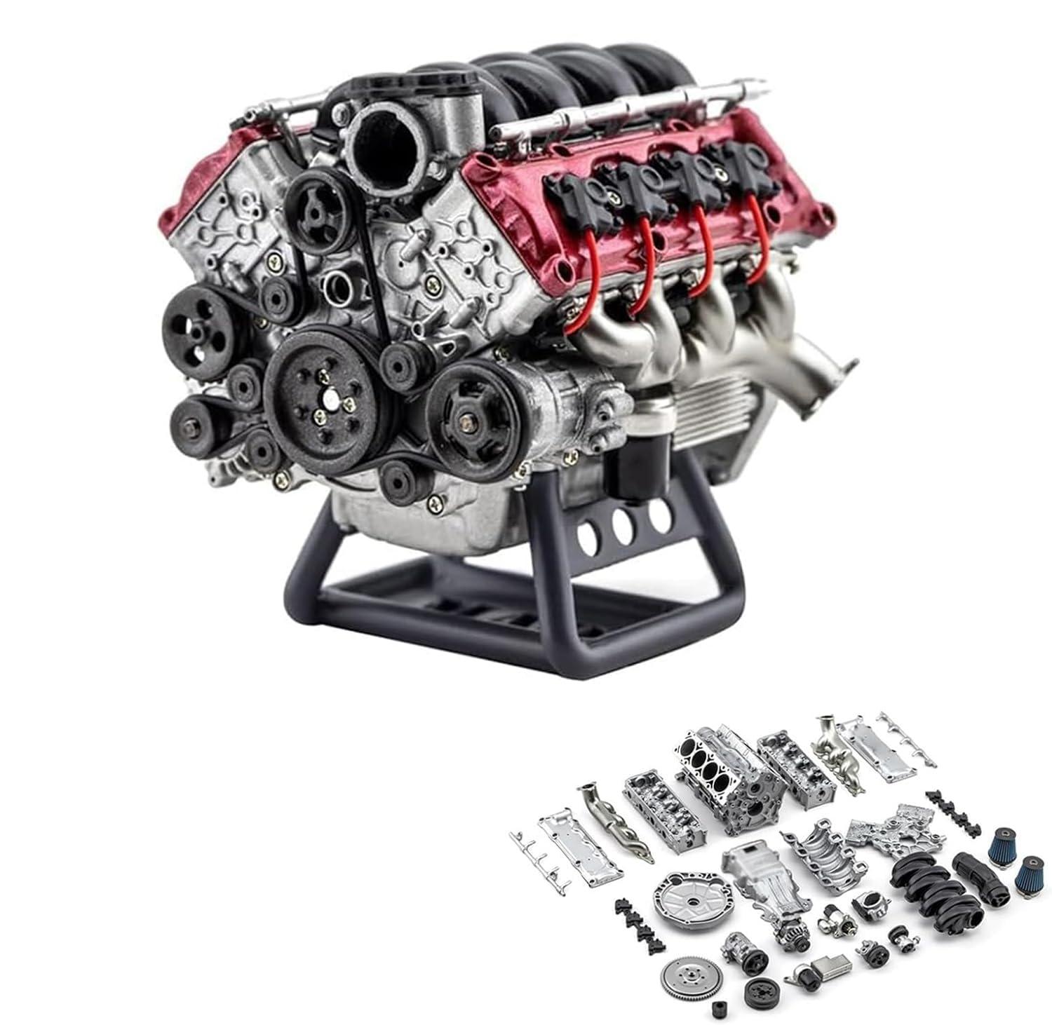 Generic Generic Cison Engine, Cison V8 Engine Kit, Steria Mini V8 Engine Kits That Runs, Cison V8 Engine Model Kit That Runs (1pcs)
