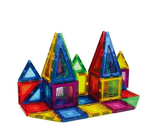 POPULAR PLAYTHINGS MagSnaps Magnetic Construction Set with 100 Pieces, STEM Learning Toy
