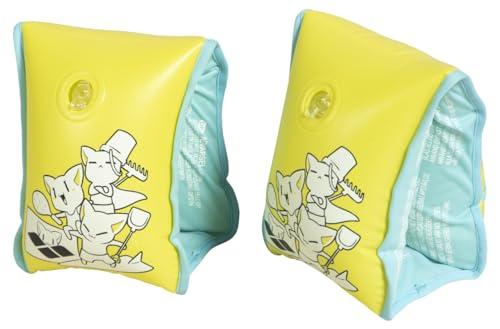 ARENA Arena Inflatable Kids Soft Floating Arm Bands Swimming Arm Floaties for Ages 1 to 3 Years Adjustable Pool Floats 24 to 39 Pounds, Yellow