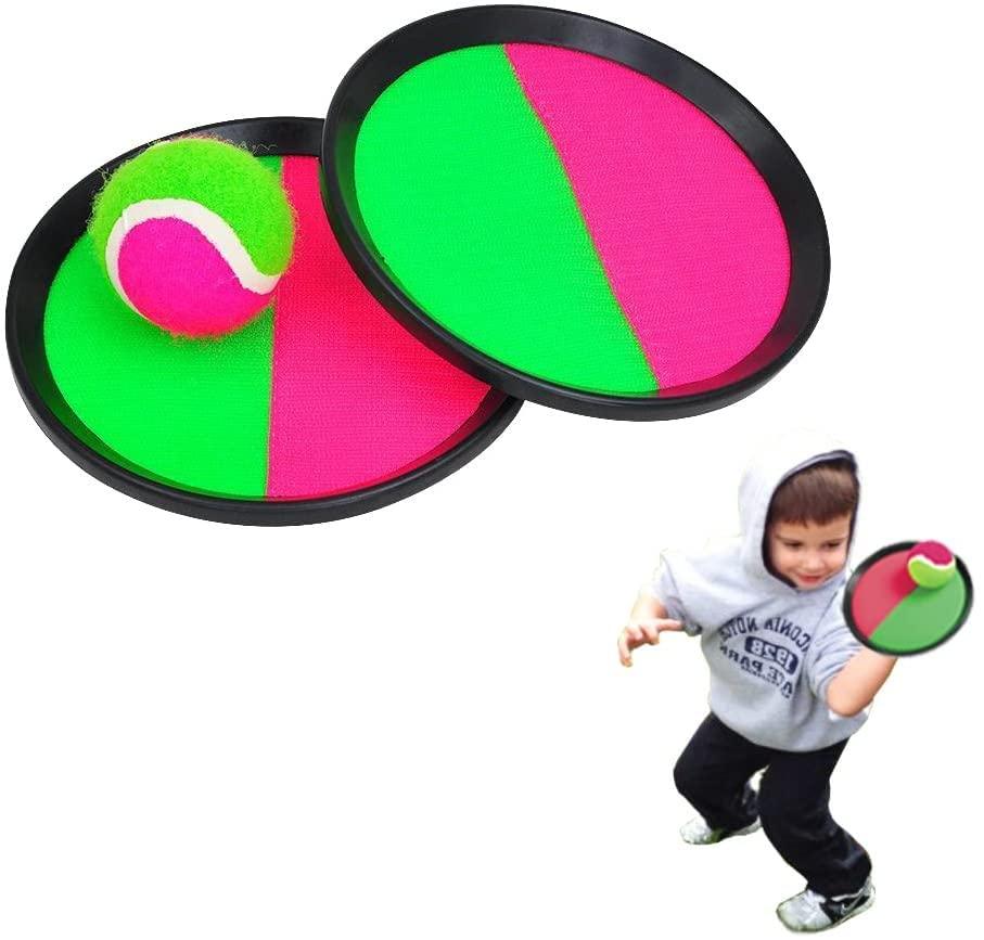 Star Magic Magic Ball Toss Catching Game Kids Play Set Magic Ball Toss Mitt Paddle Pack (4 Pack)