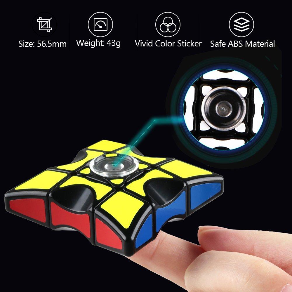 D-FantiX D-FantiX Fidget Spinners Cube & Light Up Pop Fidget Tubes Toys, 1x3x3 Floppy Cube Puzzle Fidget Spinner Anti-Anxiety Fidget Toys for Kids Adults, Glow Sticks Party Favors for Kids