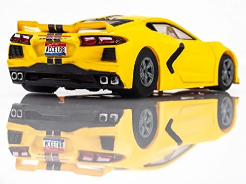 AFX AFX/Racemasters Corvette C8 Accelerated Yellow AFX22013 HO Slot Racing Cars
