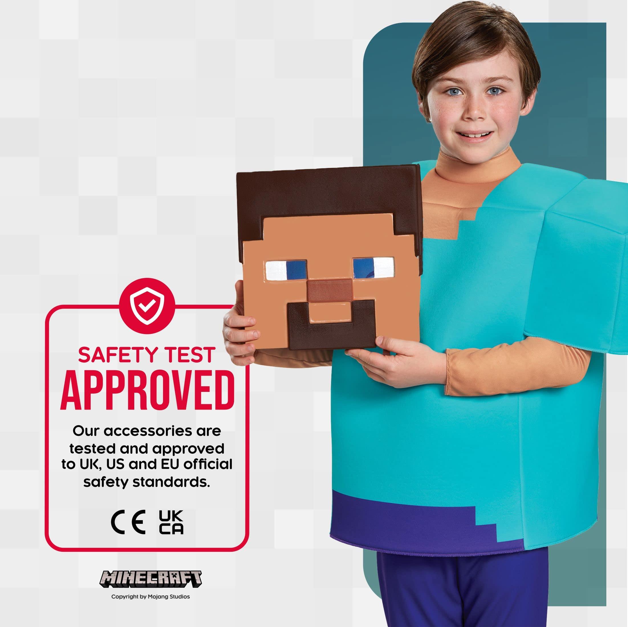 Disguise Steve Classic Minecraft Costume, Multicolor, Large (10-12)