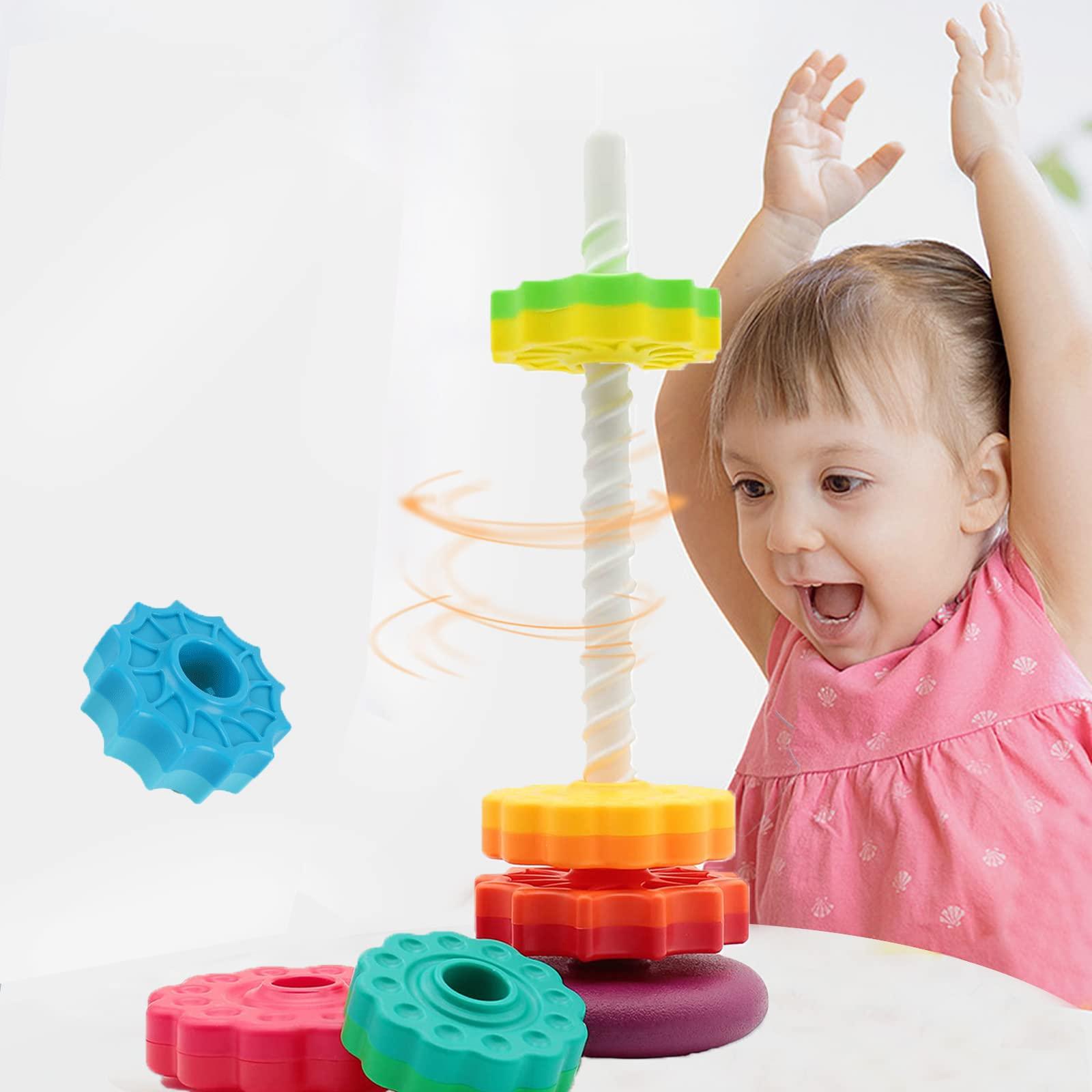 BYFWH BYFWH Baby Spin Stack Toy,Premium Stacking Toy for Kids,Baby Spinning Stacking Toy for Babies and Toddlers,Educational Toddler Learning Toy,Baby 1 2 3 Birthday Gifts,Autism Sensory Spinning Toy