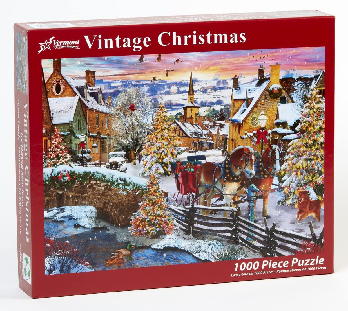 Vermont Christmas Company Vermont Christmas Company Vintage Christmas Jigsaw Puzzle 1000 Piece