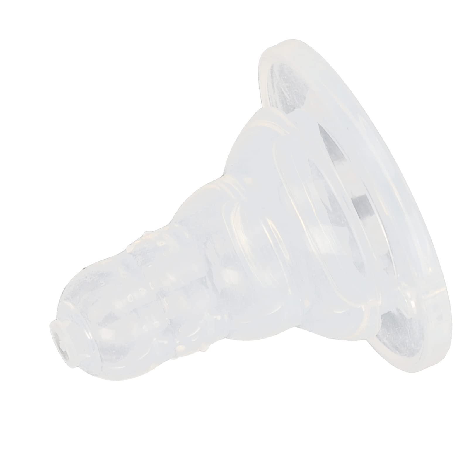 ChengyuWei 10Pcs Goat Nursing Nipple, Milk Bottle Bucket Nipple Replacement, Soft Silicone Thicken Lamb Feeding Nipples, for Pig Sheep Cattle
