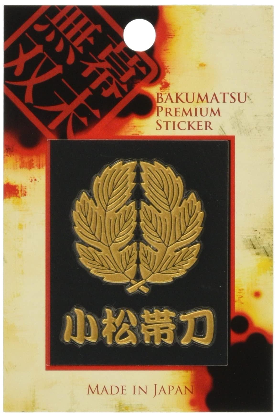 (Craft kyoto) Bakumatsu Family Crest Maki-E Stickers, Komatsu OBI Sword