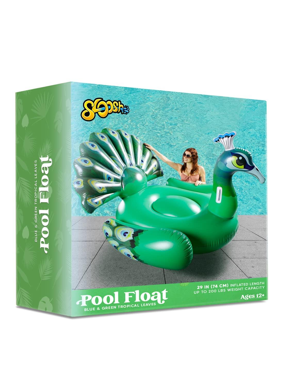 JOYIN JOYIN Inflatable Peacock Pool Float - Giant Peacock Ride on Raft for Swimming Pool, Beach Floaties, Party Decoration, Summer Toys Pool Floats Lounge for Adults Kids Water Fun