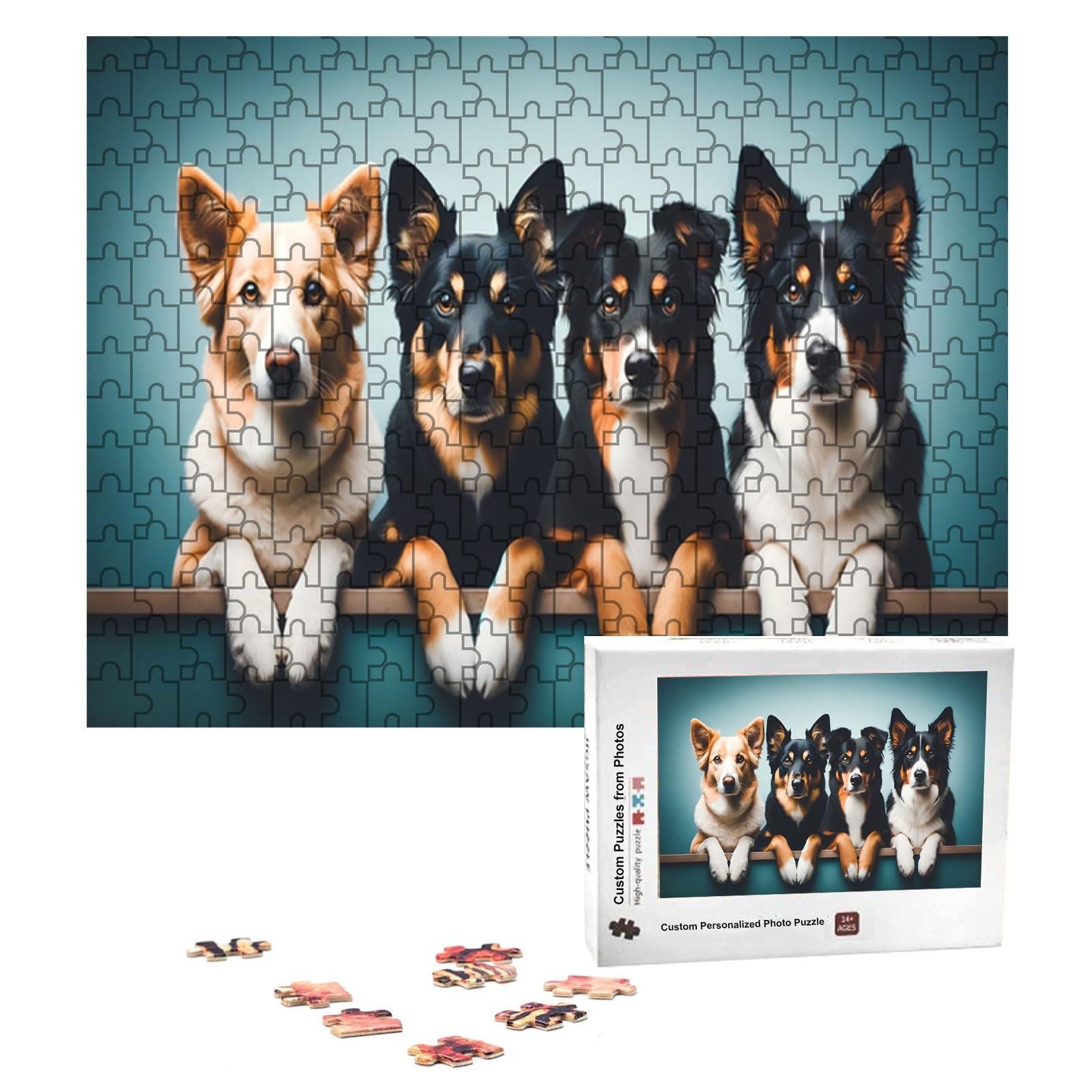 LCPKUTTR LCPKUTTR Photo Puzzle, Custom for Pet Puzzle,500 Piece Personalized Jigsaw Puzzle from Photos, Customize Your Own Puzzle for Kids, Wedding, Graduation BD-10402(Size:500pcs)