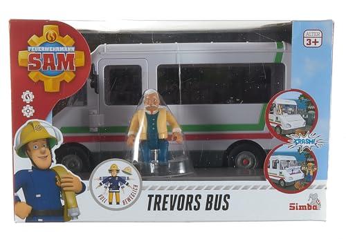 Simba Simba Fireman Sam Vehicle The Trevors Bus Bus 20cm Long with Trevor Figure Approx. 6cm