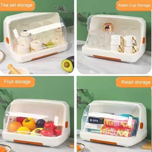 GLDWEY GLDWEY Desktop Cup Storage Rack Multi Functional,Baby Bottle Drying Rack, Portable Bottle Drying Rack, Space Saving Drying Rack for Baby Bottles, Baby Drying Rack with Cover