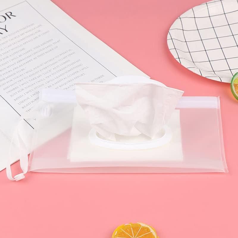 Weicoca Wet Wipe Dispenser- Baby Wipe Case Travel Holder Keeps -Refillable Wet Wipe Holder- Dispenser Container Diaper Wipe Holders Travel Wet Wipe Pouch Case