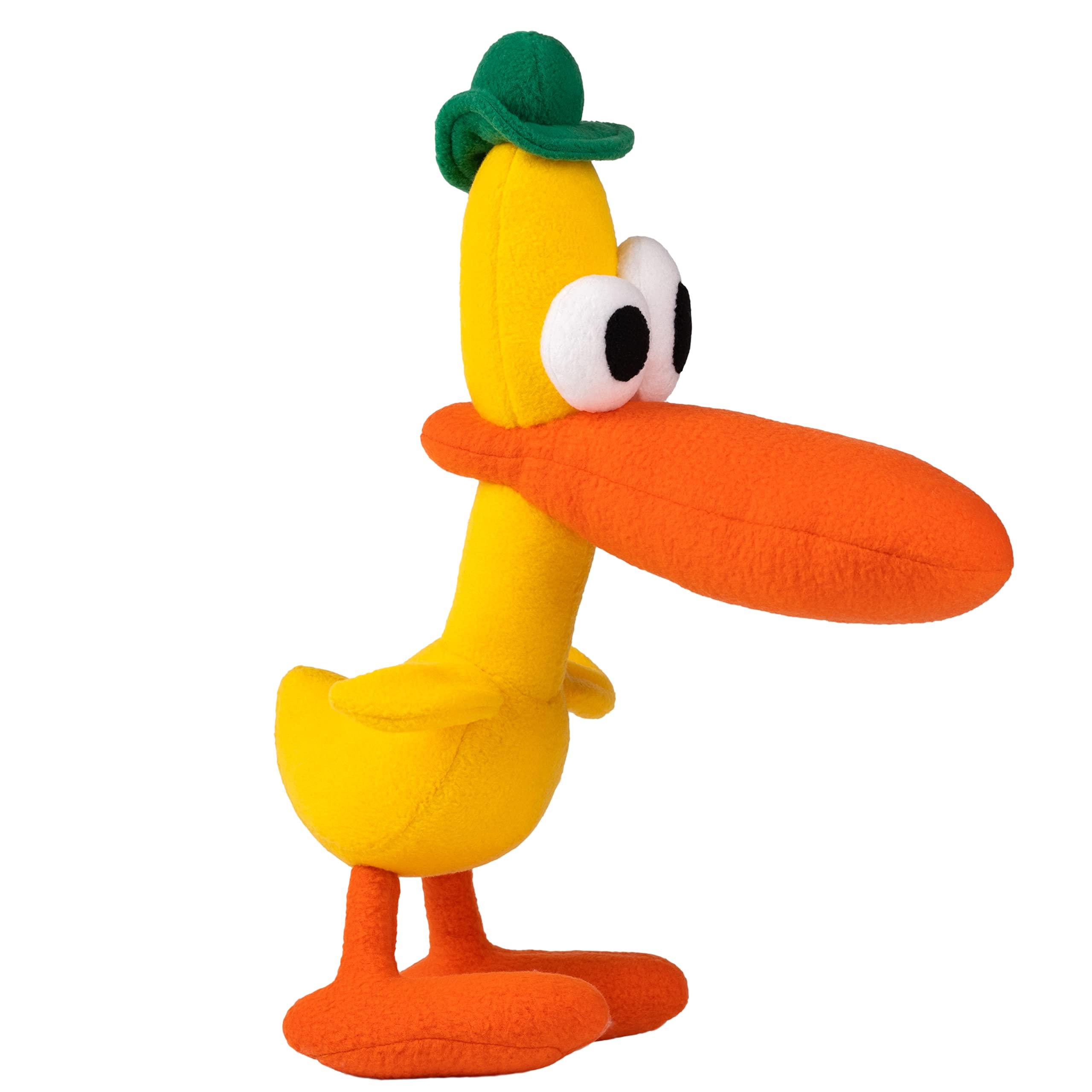 MONSTOY Pato Duck Plush Handmade Yellow Duck Soft Toy 16.5"