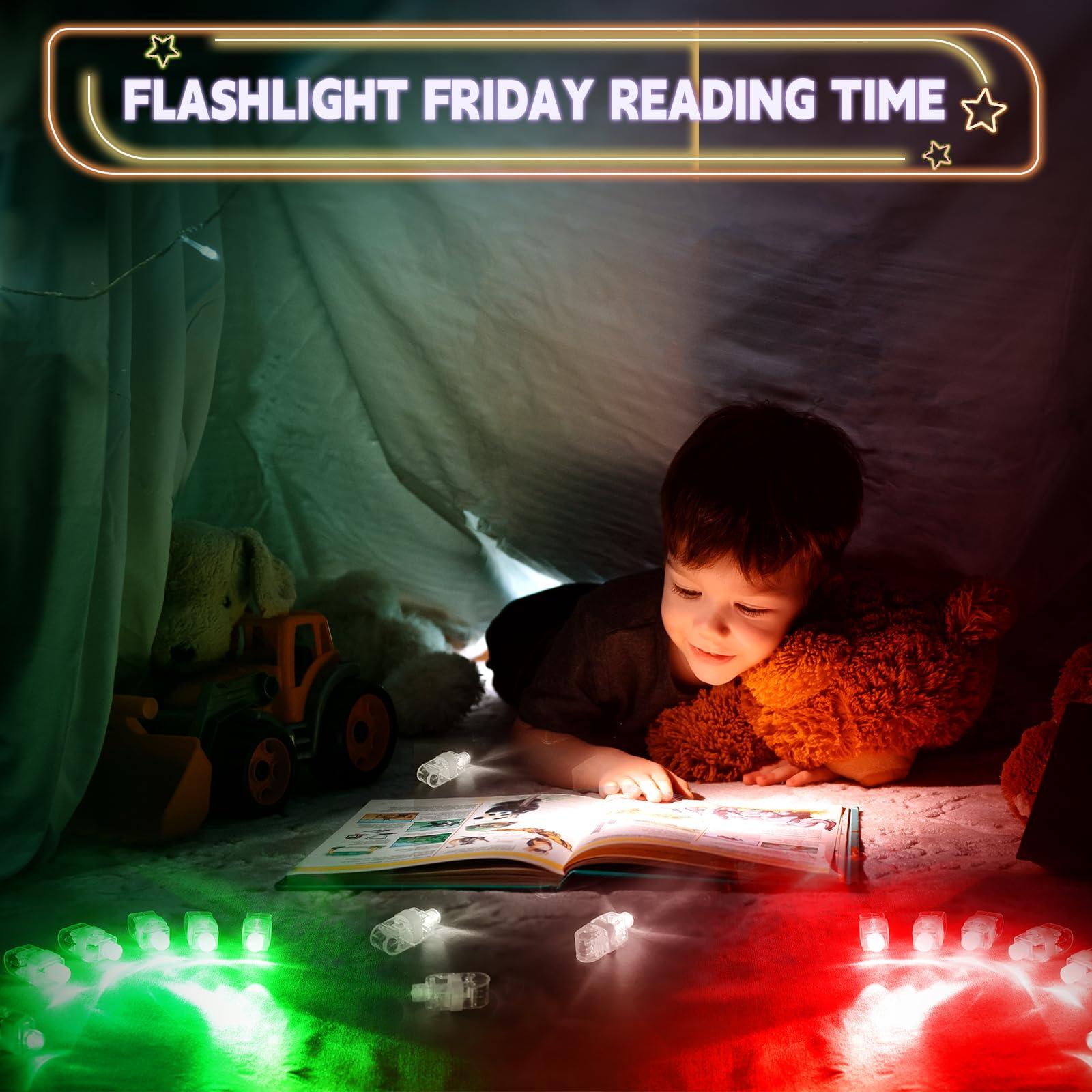 CALIFORNIA CADE ELECTRONIC CALIFORNIA CADE ELECTRONIC Finger Lights-50Pcs Finger Flashlights for Kids Adult Glow Party Favors Party Supplies Bulk - LED Finger Light for Valentines Day Easter Egg Hunt Halloween Christmas - Blue