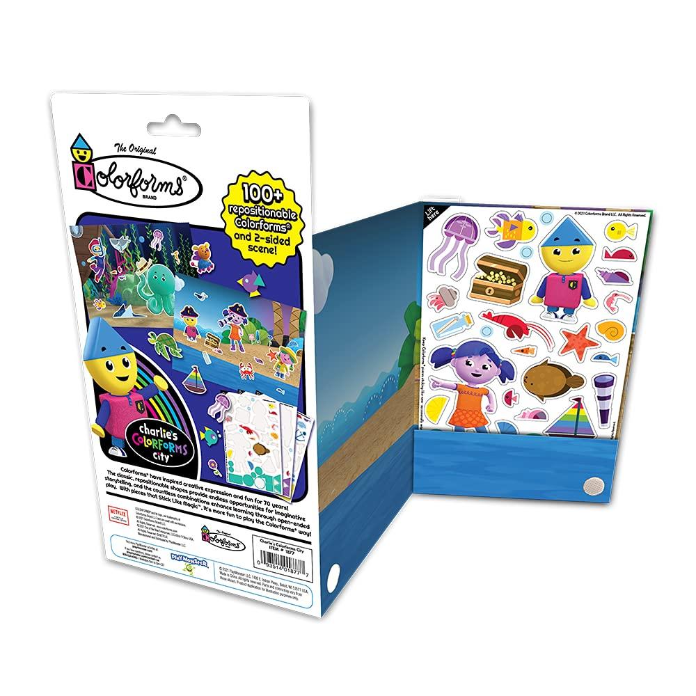 Colorforms Colorforms Travel Set, Stickers for Kids  Charlie\'s Colorforms, Arts and Crafts, Reusable Sticker Book, Kids Stickers, Toddler Crafts, Stickers for Boys, Arts & Crafts, Craft Supplies, Ages 3+