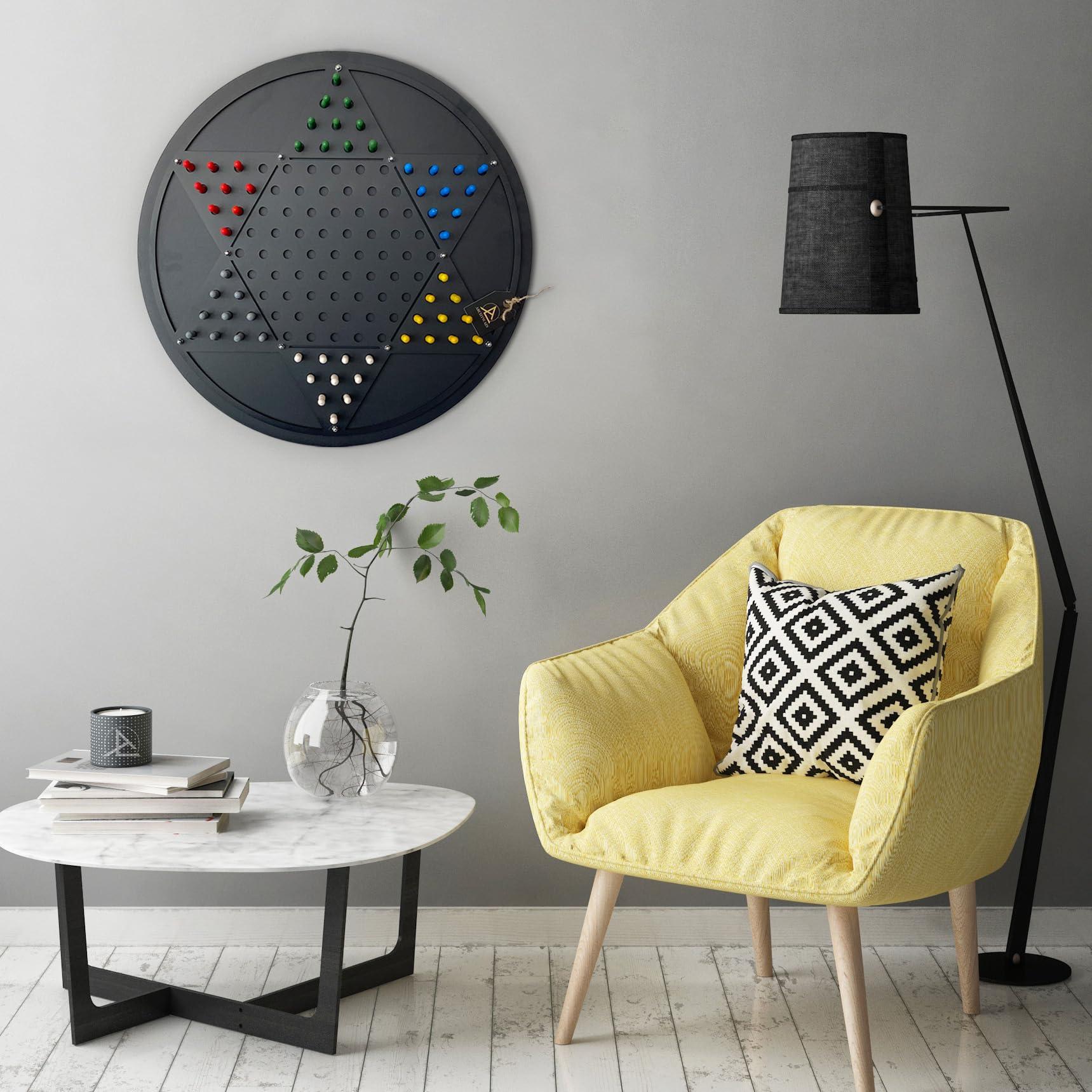 Archtwain Archtwain Chinese Checkers Wall Hanging Game Board