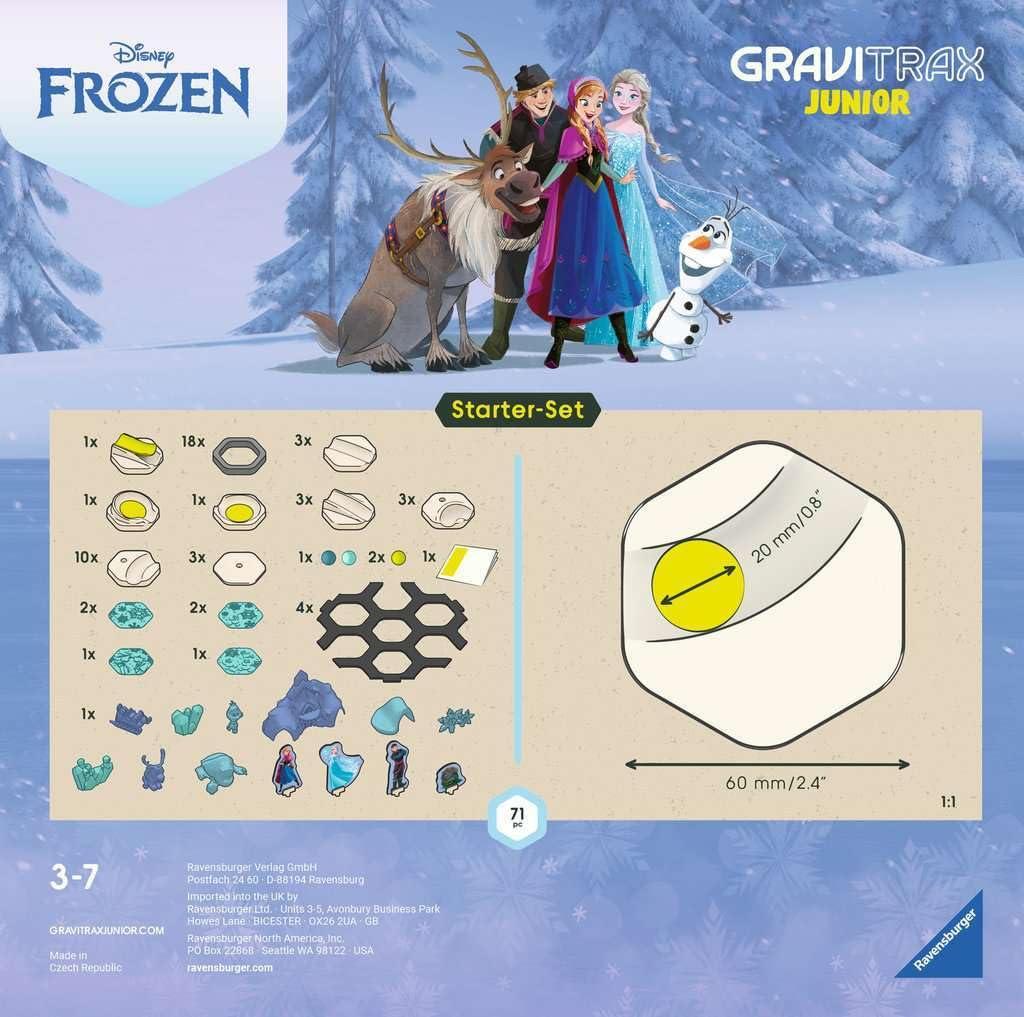 Ravensburger Ravensburger - GraviTrax Junior Bundle Frozen, Marble Court and Construction Toys, Ages 3+