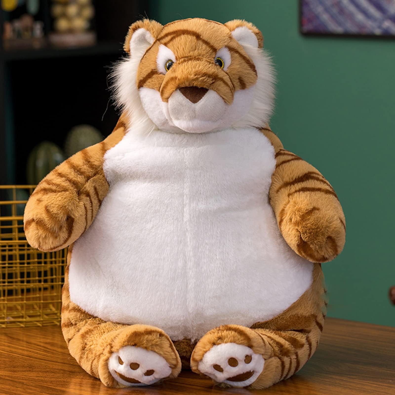 ronivia ronivia Tiger Weighted Stuffed Animals, 17\" 3.5 lbs Weighted Tiger Plush Large Weighted Plush Animal Toy Pillow Gifts for Boys and Girls