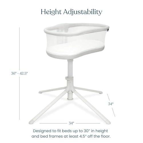 HALO HALO BassiNest Swivel Sleeper 3.0 Bedside Baby Bassinet with 360 Rotation, Adjustable Height, Breathable Mesh, Safe Close Sleeping, Lowering Wall for Easy Access, Feeding & C-Section Recovery