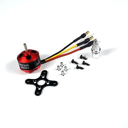 Dancing Wings Hobby Micro brushless Metal Motor MM2208 1700KV 2600KV Power Supply for RC Models (MM2208A)