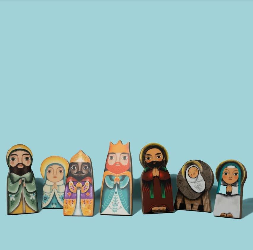 papemelroti PAPEMELROTI Paper Dolls and Puppets, Made by Philippines\' Well-Loved Brand for Crafts and Paper Products (Nativity Set with 3 Kings & Animals), Christmas, Easy Craft