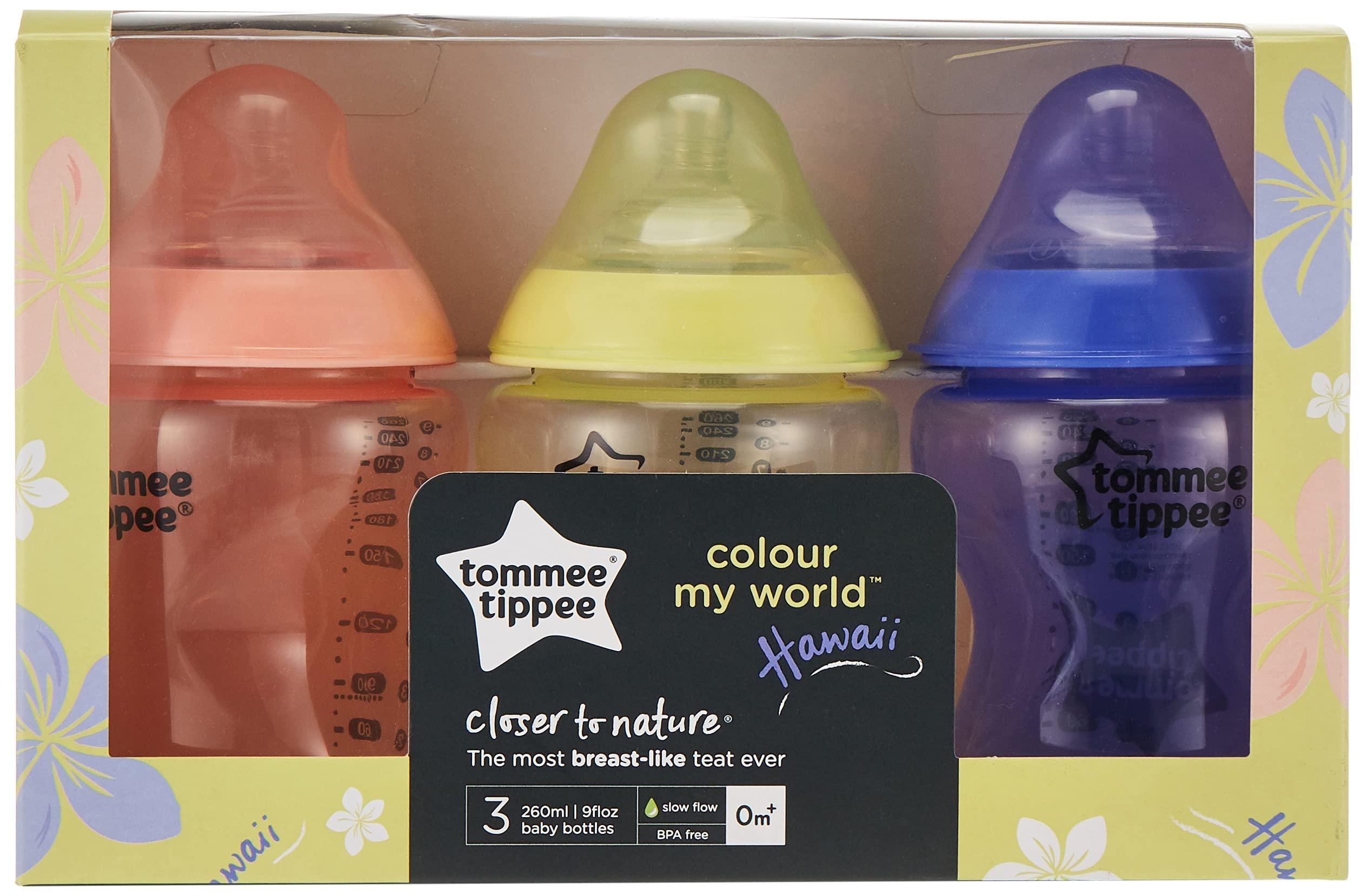 Tommee Tippee Tommee Tippee Colour My World 3 x 260ml Bottles