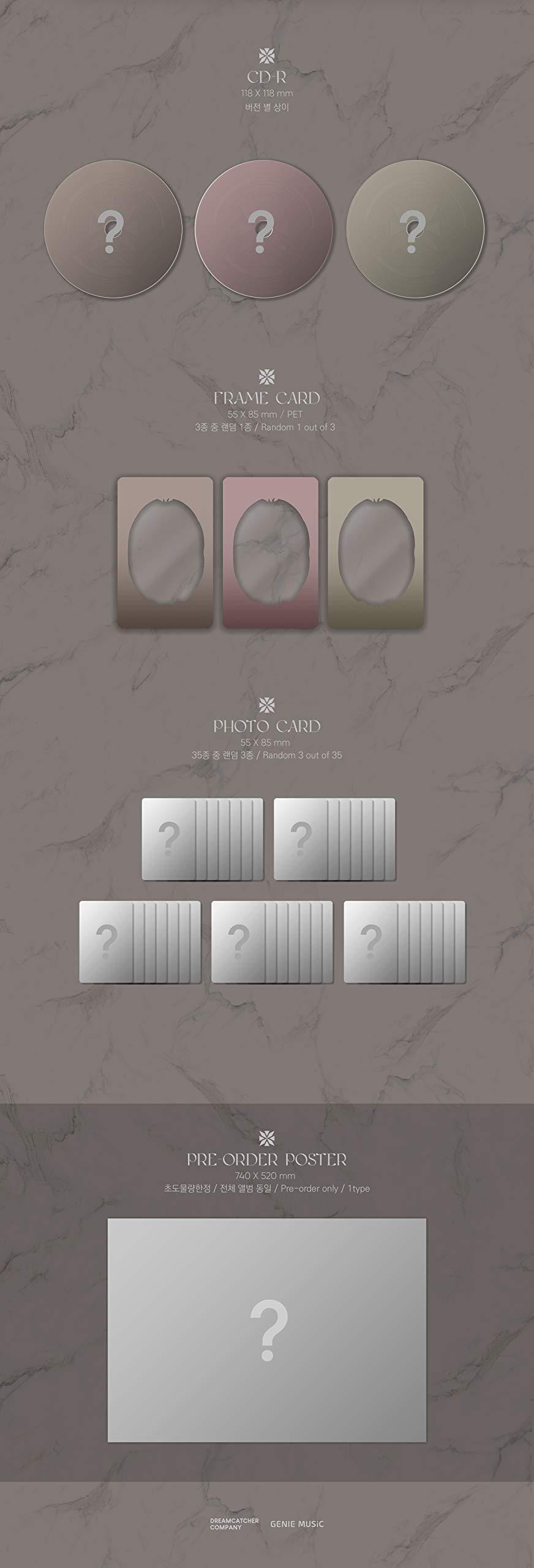 Dreamcatcher - Dystopia : Road to Utopia [K ver.] (6th Mini Album) [Pre Order] CD+Photobook+Folded Poster+Others with Tracking, Extra Decorative Stickers, Photocards