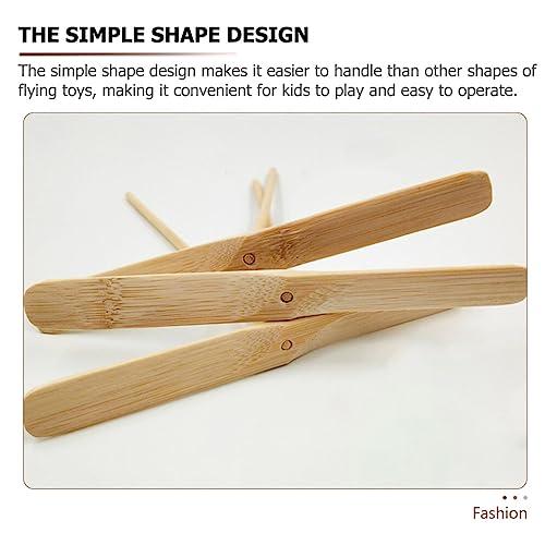 Zerodeko Zerodeko 20pcs Bamboo Dragonfly Kids Playthings Outdoor Flying Toys Party Favors Kids Throw and Catch Toy Exercise Toy Kids Flying Toys Interactive Toys Children Toy Garden Flying Toys