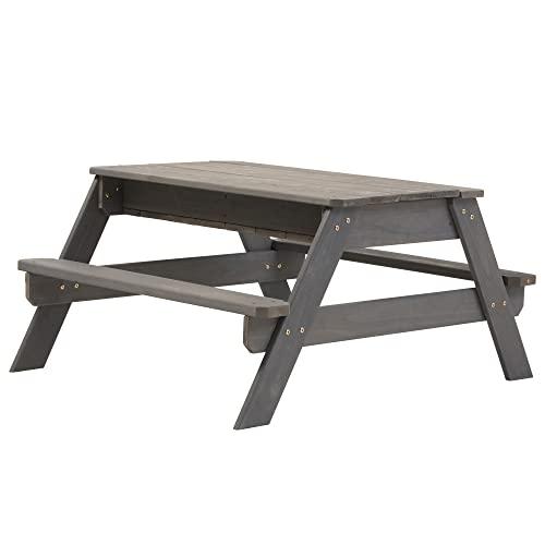 Jack and June Jack & June Cedar Convertible Sand Box and Picnic Table Playset
