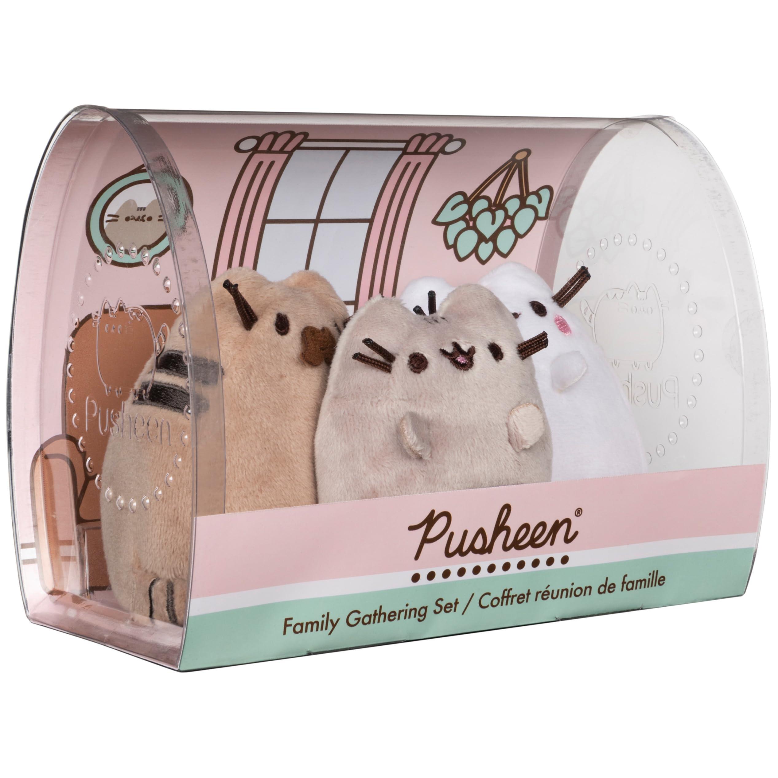 GUND GUND Pusheen Family Gathering Collector Set of 3 Plush Stuffed Animal Cats