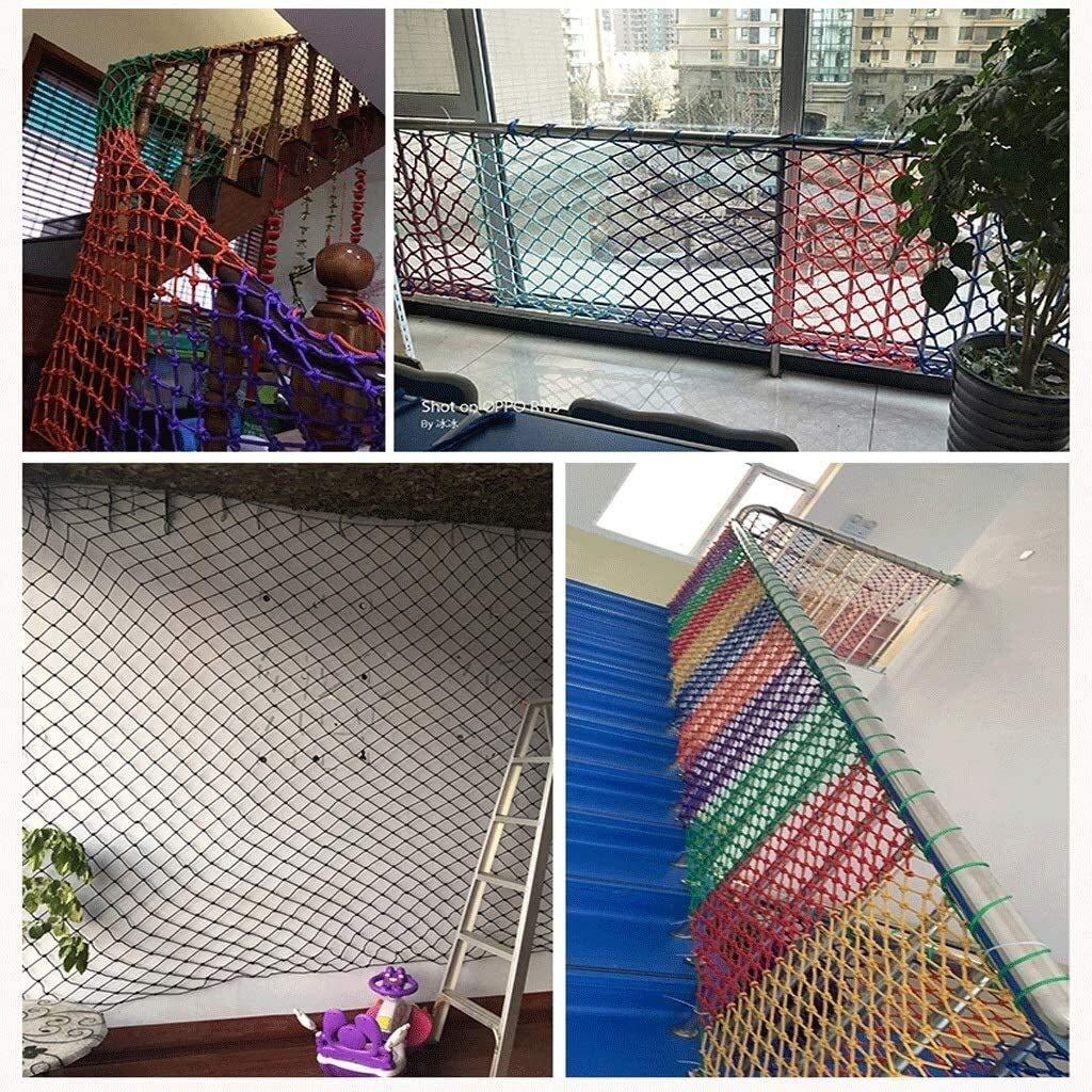 MBTY MBTY Child Safety Net, Kindergarten Decoration Net Balcony Protection Net Stairs Anti-Fall Net Fence Net Weaving Net Kids Swing Hammock (Size : 53(15x9ft))