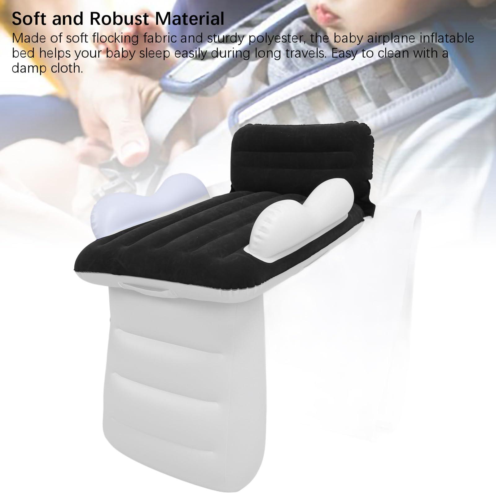 GOTOTOP Inflatable Toddler Travel Bed, Toddler Blow Up Mattress with Sides, with Safety Bumpers for Travel, Complete Kids Air Mattress Set with High Speed Pump and Carry Bag