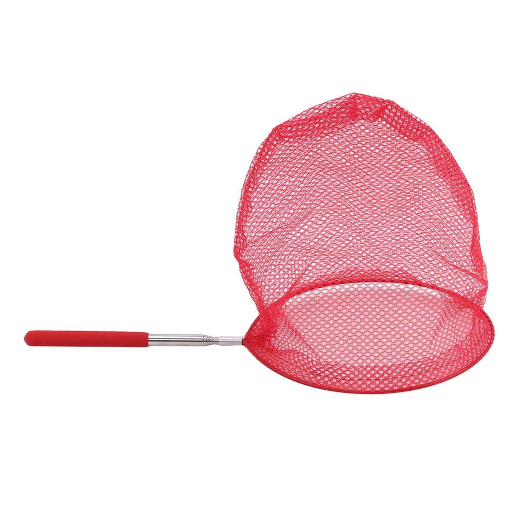 Generic Essencedelight Telescopic Butterfly Net Dragonfly Nets Insect Collecting Net Bug Catching Net Extendable Bird Net Fishing Nets Outdoor Tools,red