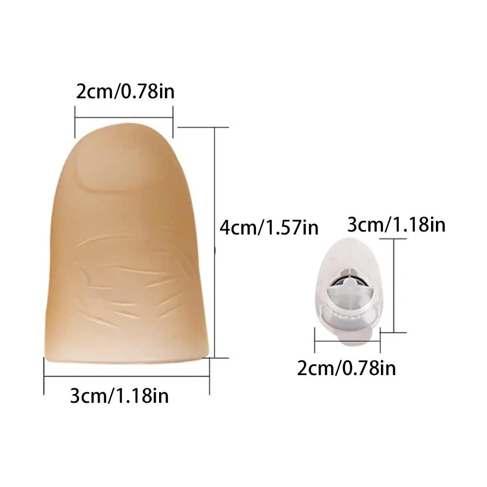 Surakey Surakey 2 Pcs Thumb Light Magic Finger Light Up Thumb Tips LED Finger Lamp Thumbs Light Party Magic Stage Tricks Performance Props Tool for Funny Toys - Blue