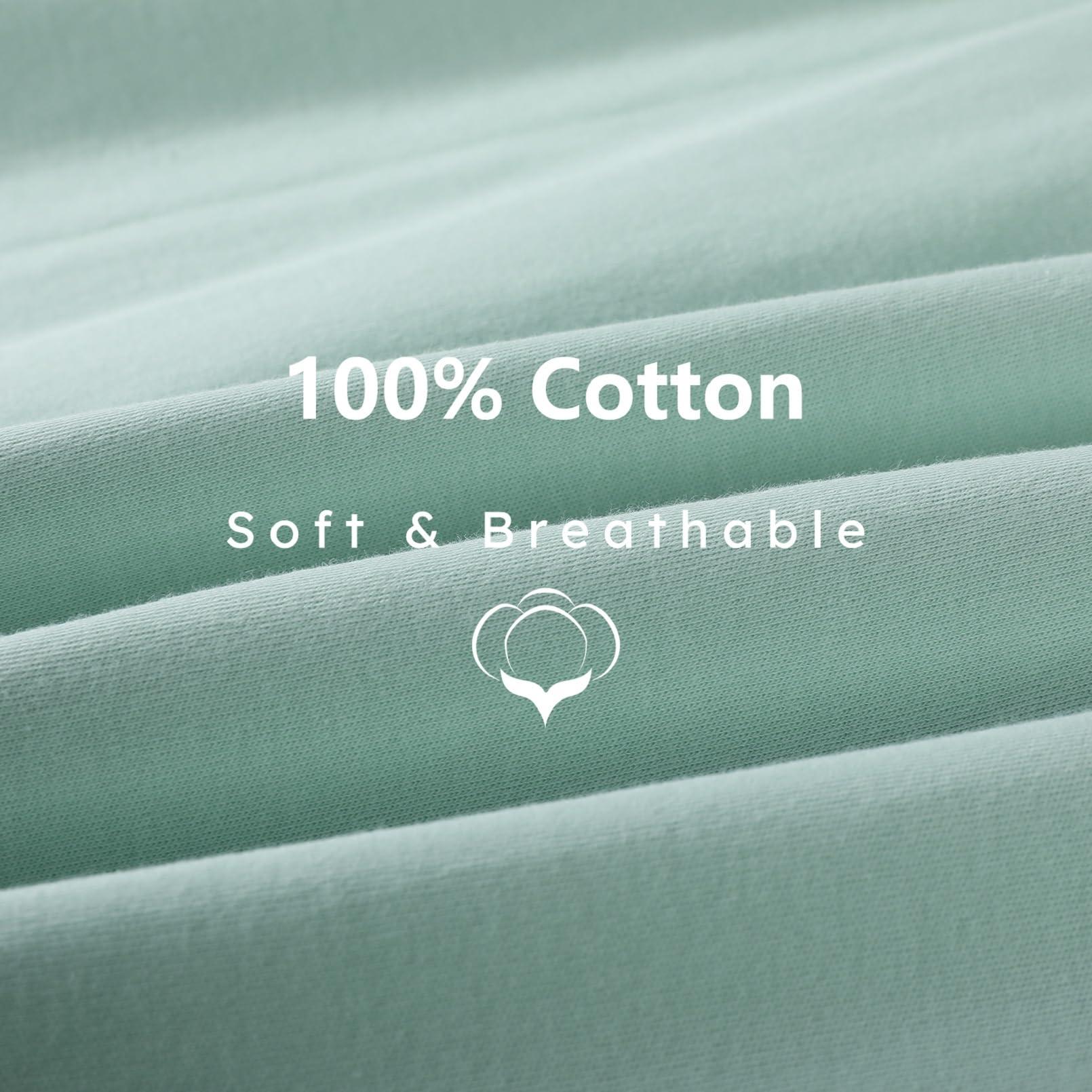 FIEMOL FIEMOL Baby Sleep Sack 12-18 Months, 100% Cotton Sleeping Sack for Newborn and Infant, 3 Pack Baby Wearable Blanket, 0.5 Tog Lightweight Double Zipper Sleep Bag Apricot