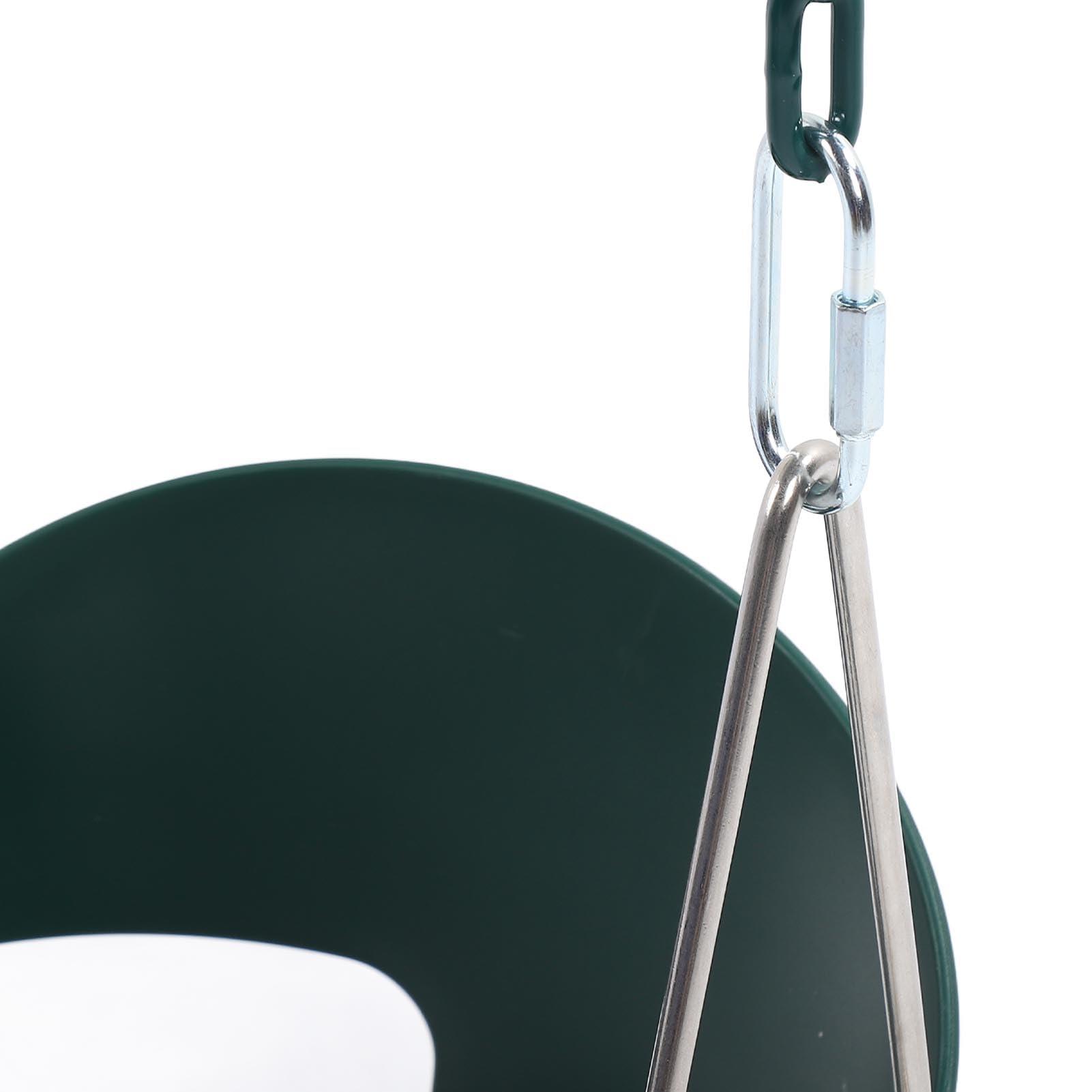 SUNGOOYUE Full Bucket Toddler Swing Seat, Adjustable Chains 200kg Load Bearing Swing Seat with Finger Grip and Plastic Coated Chains