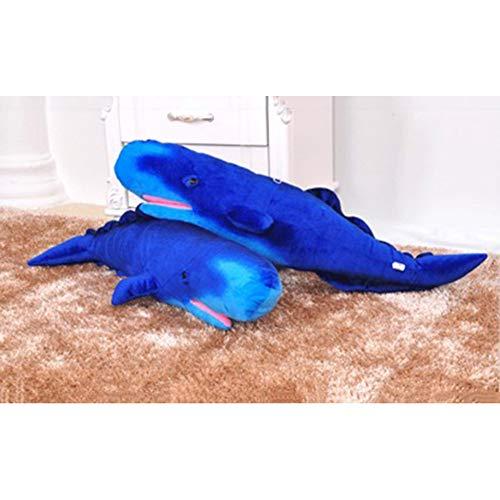 BOLLAER BOLLAER Sperm Whale Plush Toy, Doll Rag Doll Children's Pillow Creative Animal, Holding a Sleeping Plush Toy Birthday Present.