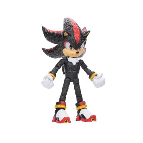 Sonic The Hedgehog Sonic The Hedgehog Sonic 3 Movie Action Figures 5-Inch Shadow Collector Toy Figure, Highly Articulated for Boys Girls - Officially Licensed 3 Movie Product