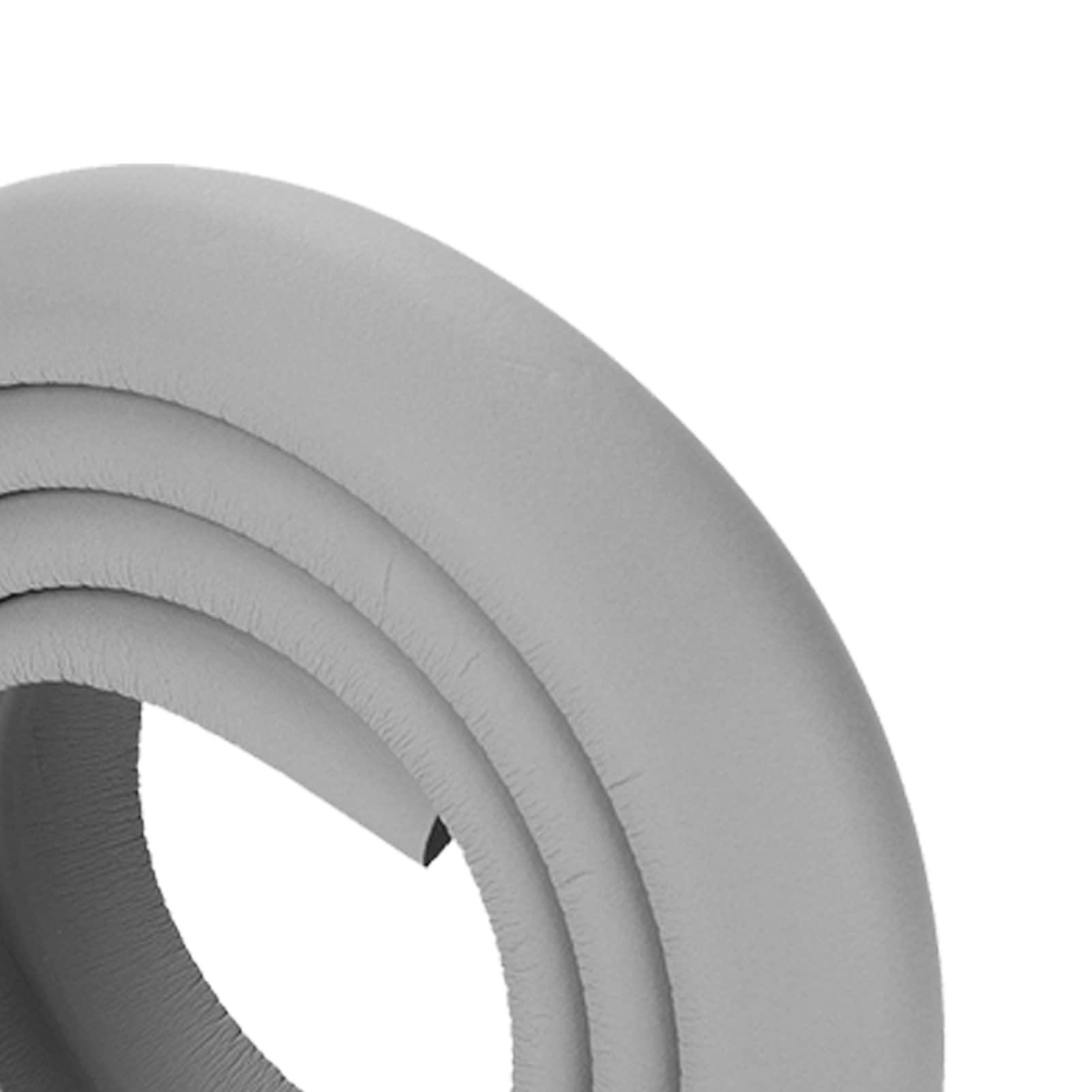 ToysCentral Basics Corner Protector Baby, Crib Padding for Sides Rubber Furniture and Corner Guards 2M Baby Safety Desk Cushion Crib Bumpers Padded for Table, Fireplace, Countertop (Grey)
