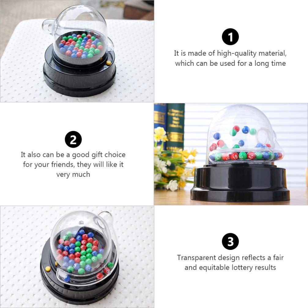 NUOBESTY NUOBESTY 2 Set Bingo Lotto Game Electric Machine Electric Shake Lucky Ball Table Top Toys