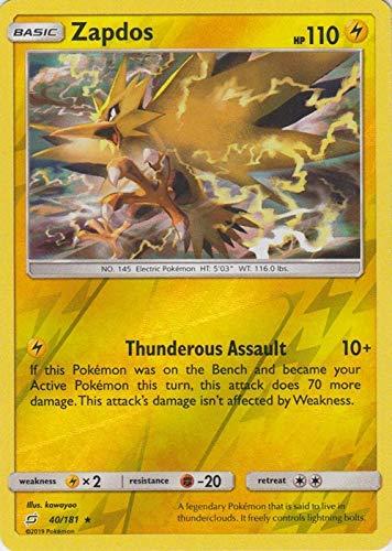 Katouigb Zapdos - 40/181 - Holo Rare - Reverse Holo - Team Up