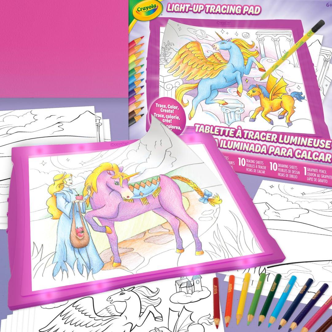 Crayola Crayola Light Up Tracing Pad - Pink, Art Kit for Kids, Kids Toys & Games, Light Box, Gifts for Girls & Boys, 6+ [Amazon Exclusive]