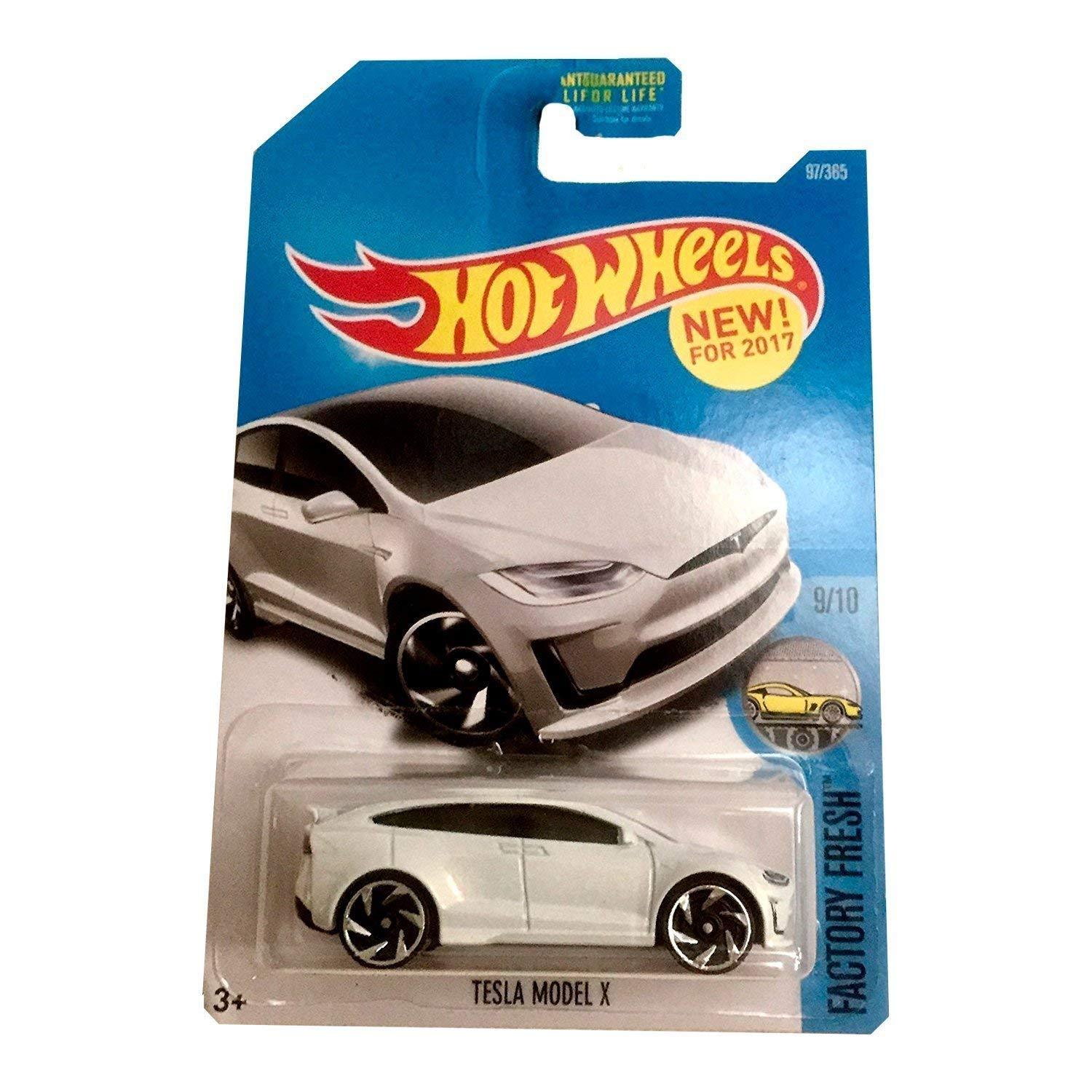 Hot Wheels Hot Wheels Tesla Model X White Long Card Factory Fresh 2017