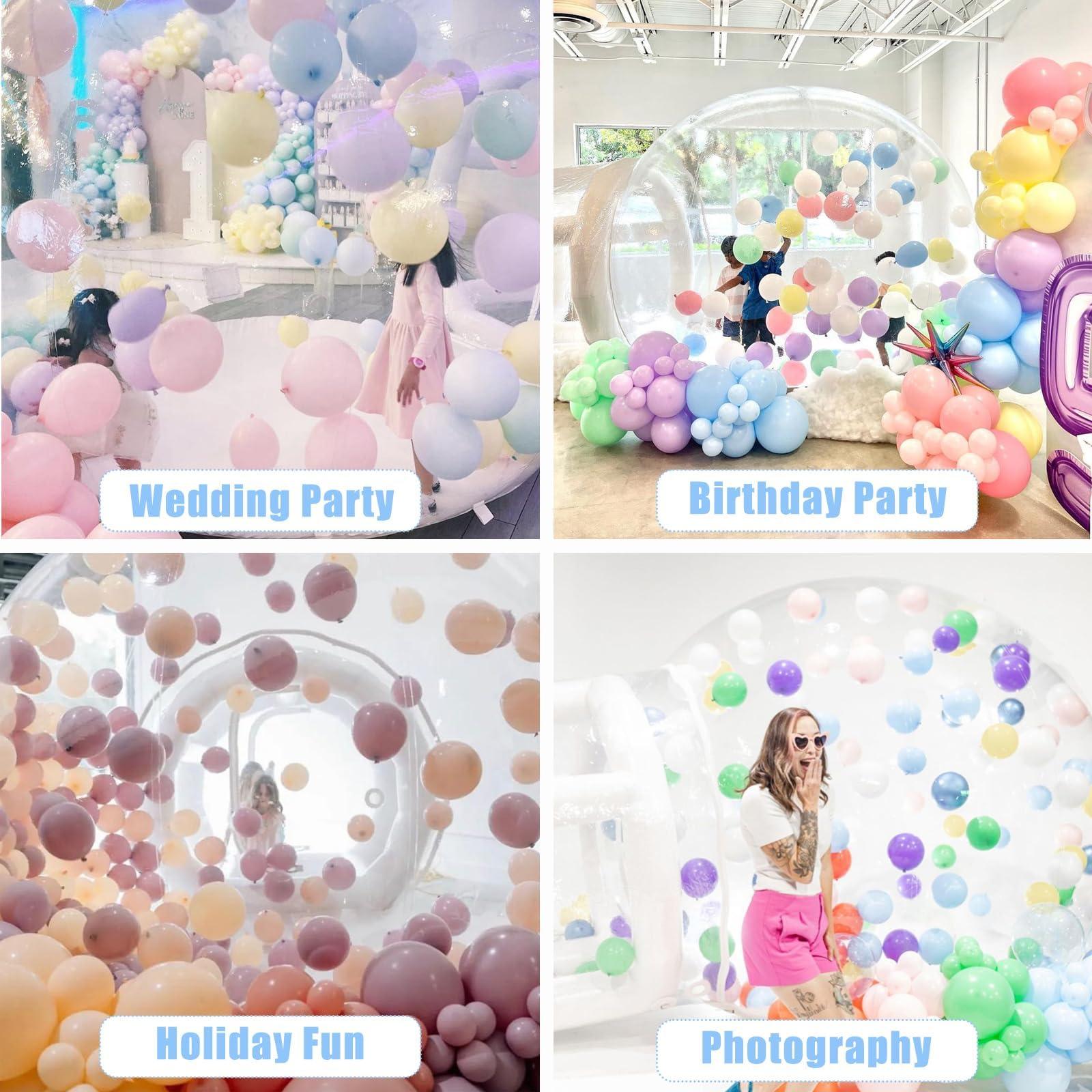EJIA Inflatable Bubble House for Kids, Clear Inflatable Bubble Dome Tent with 680W Blower & Pump,Transparent PVC Bubble House for Commercial Outdoor Backyard Garden