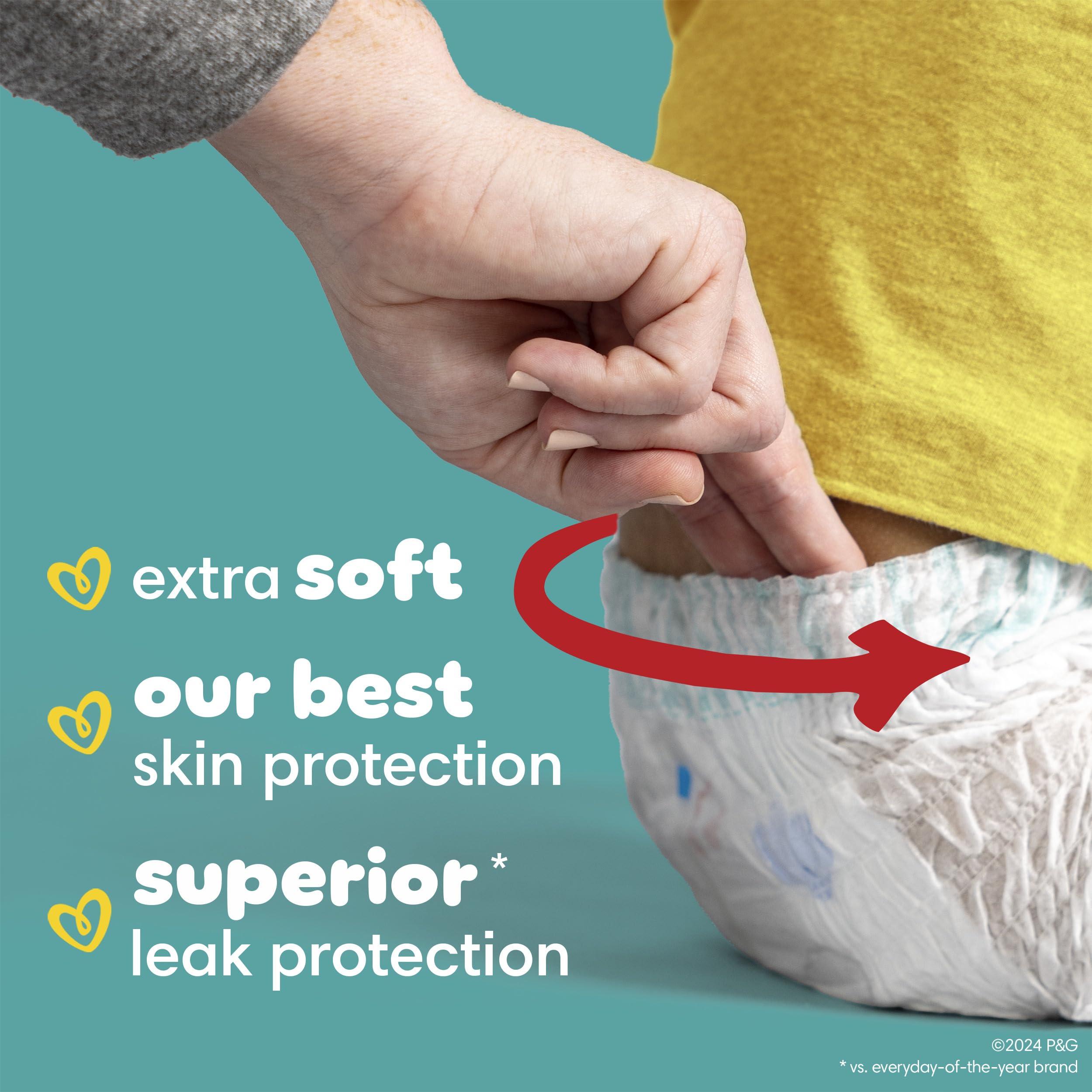 Pampers Pampers Diapers - Swaddlers 360 - Size 5, 52 Count, for up to 100% Leakproof Premium Skin Protection